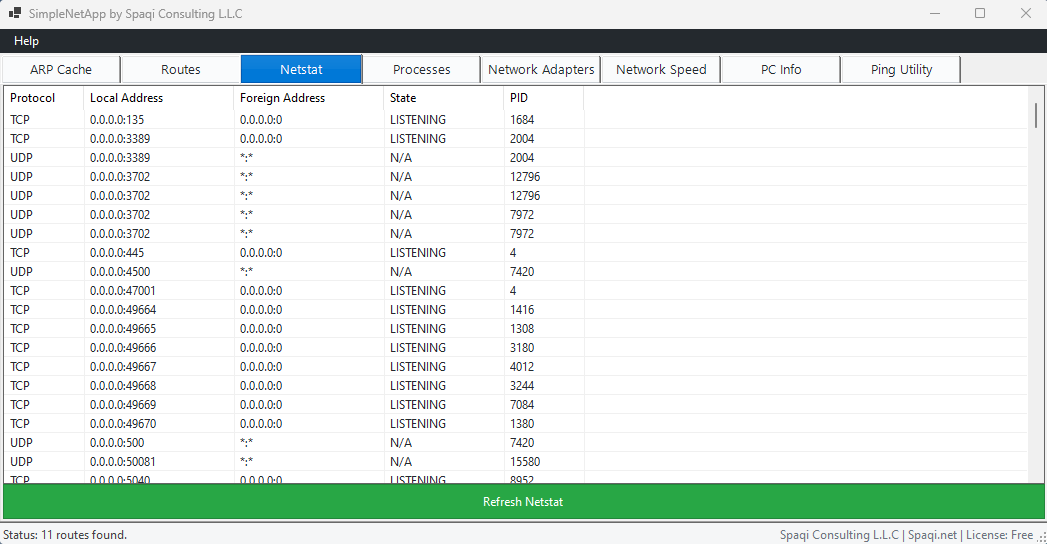SimpleNetApp