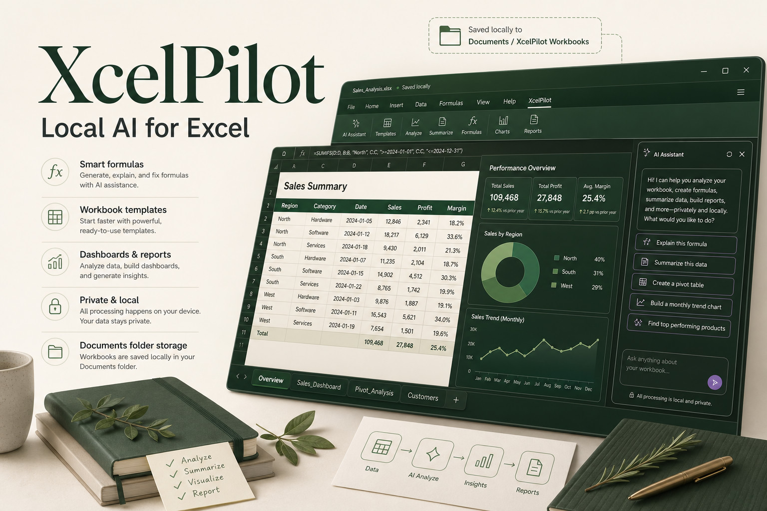 XcelPilot - Local-first spreadsheet for Windows
